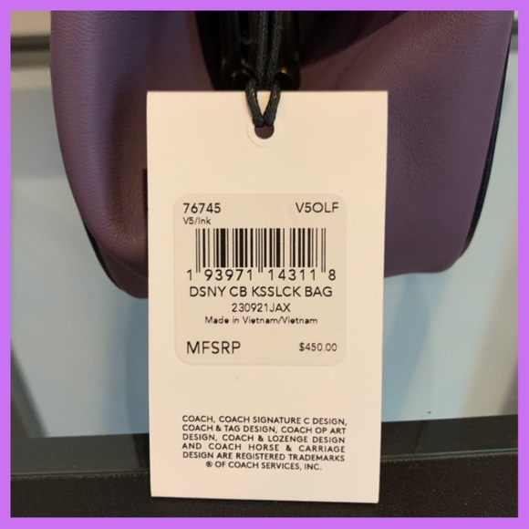 DISNEY X COACH MINNIE MOUSE KISSLOCK BAG - Picture 11 of 13